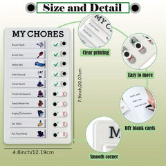 Chore Table Memo List Board Daily To Do List Plan Checklist Adult Chore Table