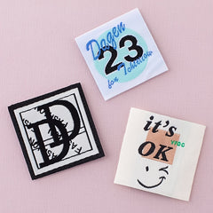 3PCS 3D Printing Letter Style Cloth Stickers For Girls Children