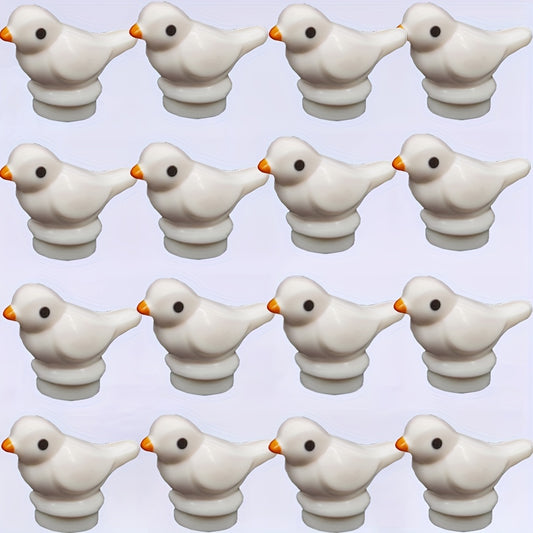 16pcs Mini Bird Sparrow Building Block Set DIY Animal Park Decoration Gift