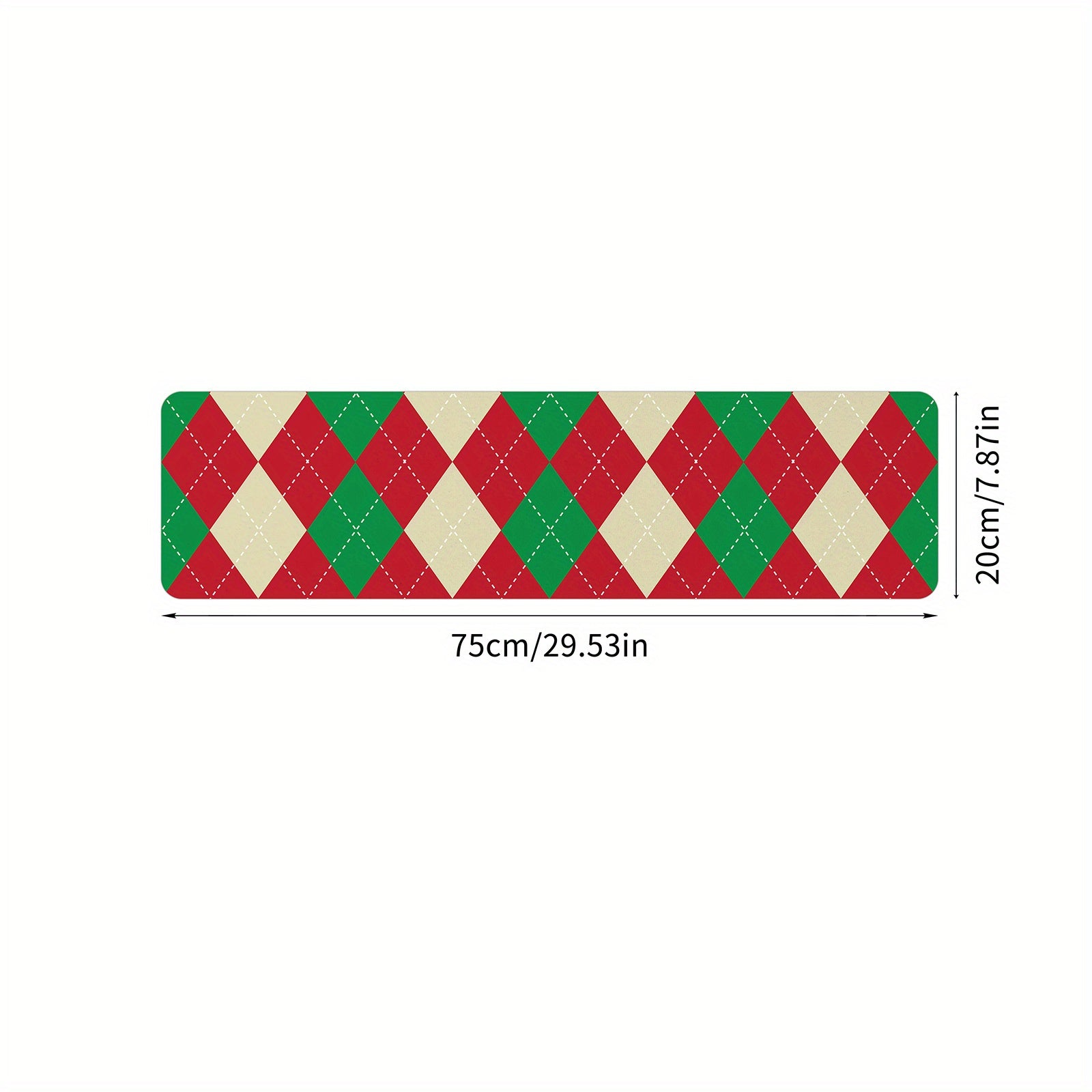 1pc Christmas Printed Stair Mats Non Slip Stair Tread Rugs Soft Machine Washable