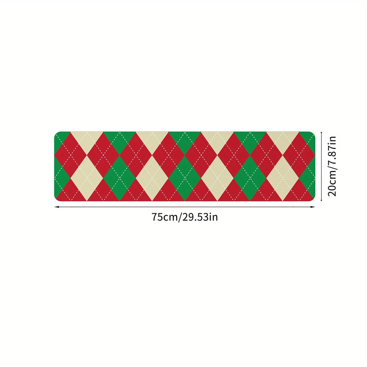 1pc Christmas Printed Stair Mats Non Slip Stair Tread Rugs Soft Machine Washable