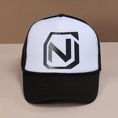 Mens Letter Print Baseball Cap Trucker Hat