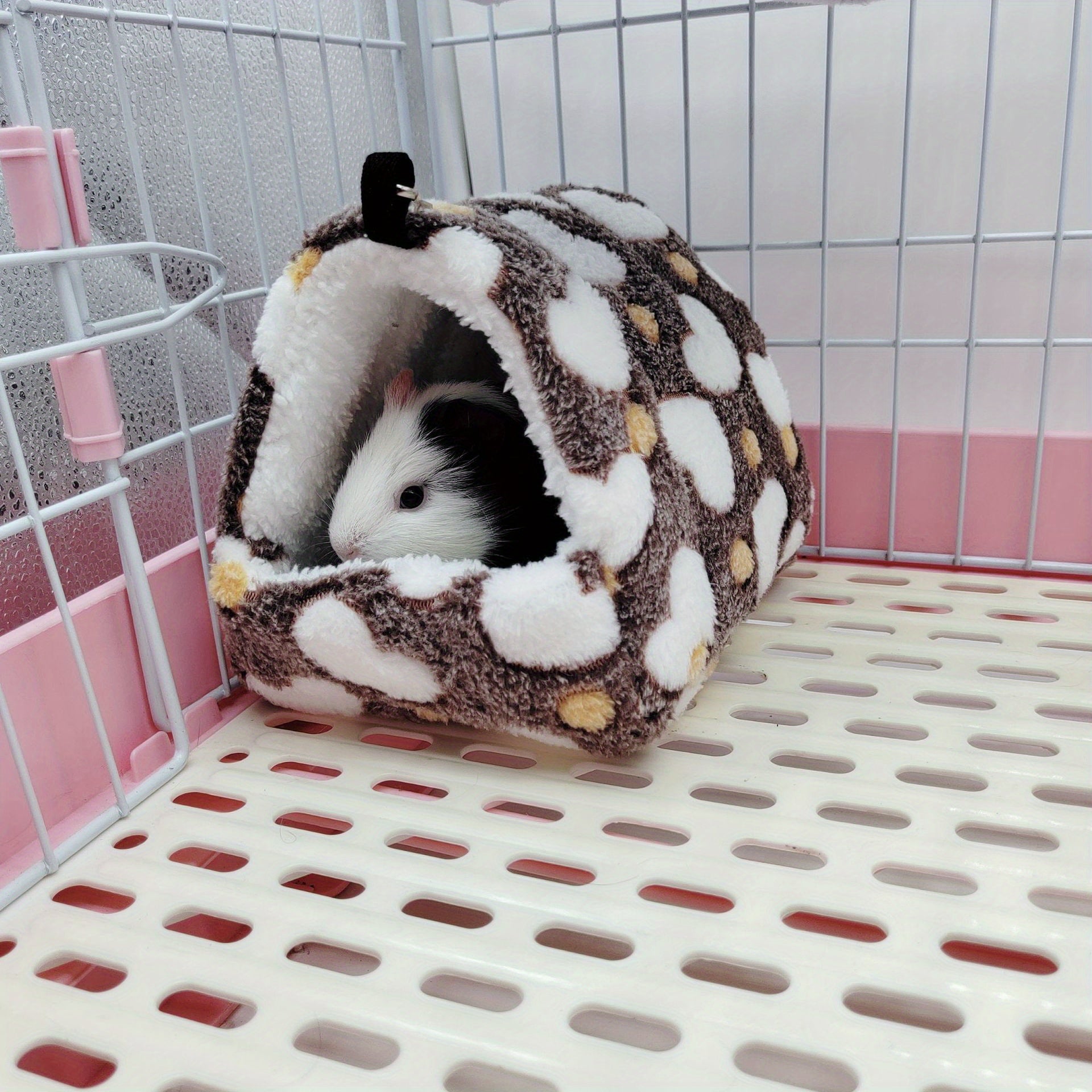 Cozy Winter Fleece Nest Hanging Bed for Small Pets