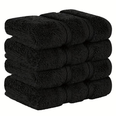 4pcs Cotton Washcloths Household Cleaning Rags Soft Absorbent Towel