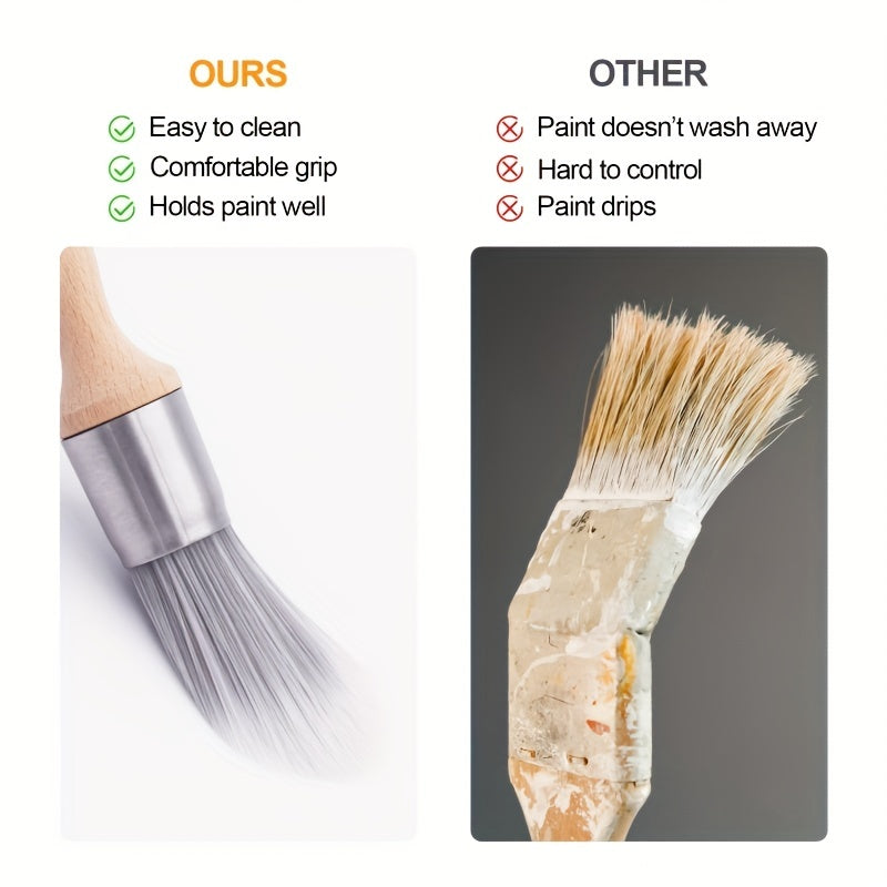 3pcs Small Paint Brushes For Walls Touch Up Edge Painting Tool