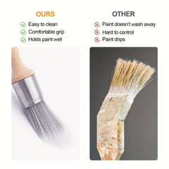 3pcs Small Paint Brushes For Walls Touch Up Edge Painting Tool