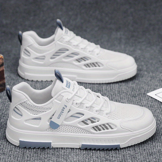 Men's Lace-up Mesh Sneakers with Good Grip