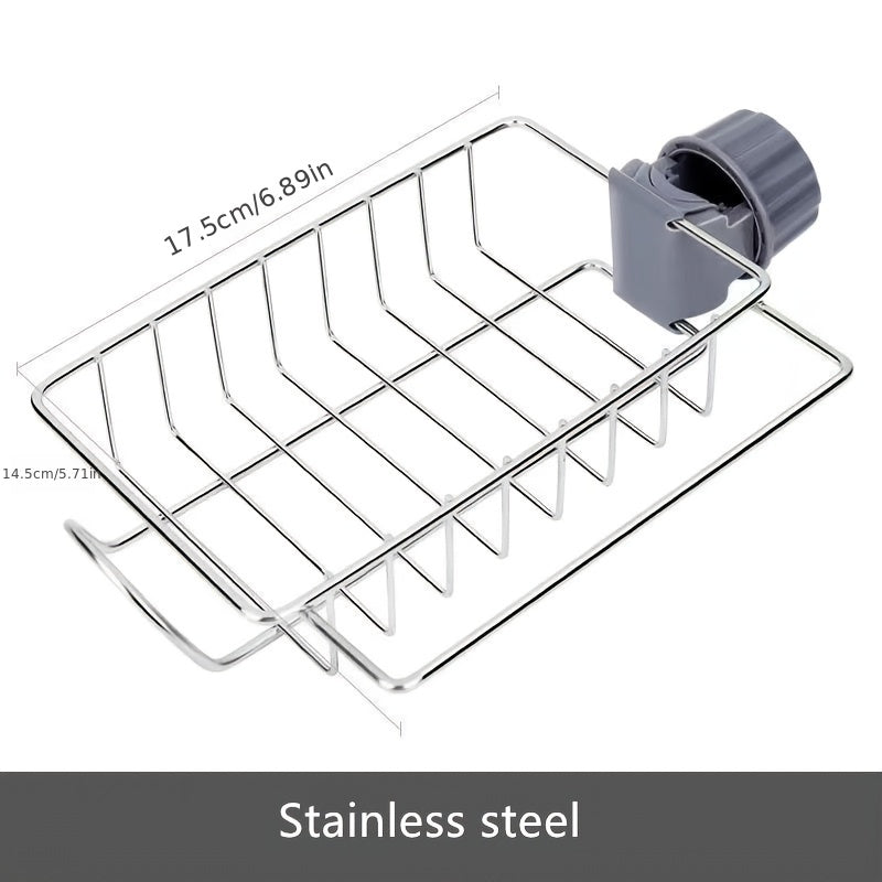 Stainless Steel Faucet Rack Sink Caddy Organizer