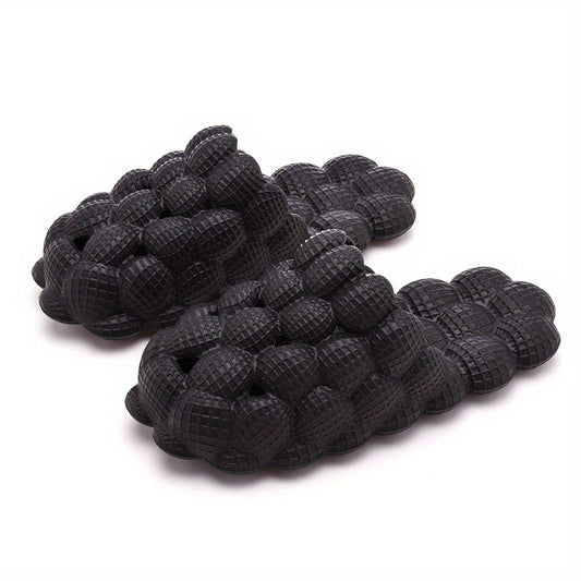 Men's Massage Bubble Slides Non-Slip Spa Slippers