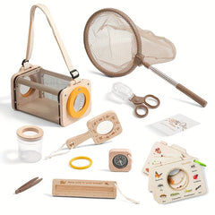 Kids' Insect Exploration Wood Book Plant Observation Board