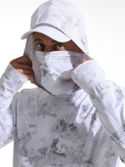 Men's UPF 50 Sun Protection Hooded Jacket Quick Dry Long Sleeve