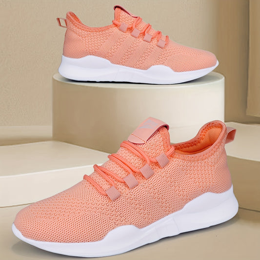 Unisex Woven Running Shoes Lace Up Athletic Shoes