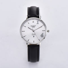 KUERST Ultra Thin Quartz Watch Calendar Romantic Wristwatch Gift