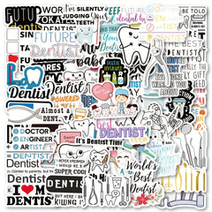 100pcs Dentist Nurse Doctor Stickers - Water Bottle & Laptop Stickers