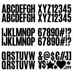 6pcs 2.5 inch Letter Stickers Self-adhesive Waterproof Bulletin Board