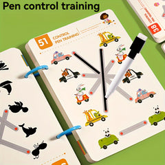 Pen Control Training Workbook Alphabet Number Tracing Pages