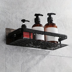 Bathroom Storage Rack No Drill Wall Mount Corner Shelf Holder