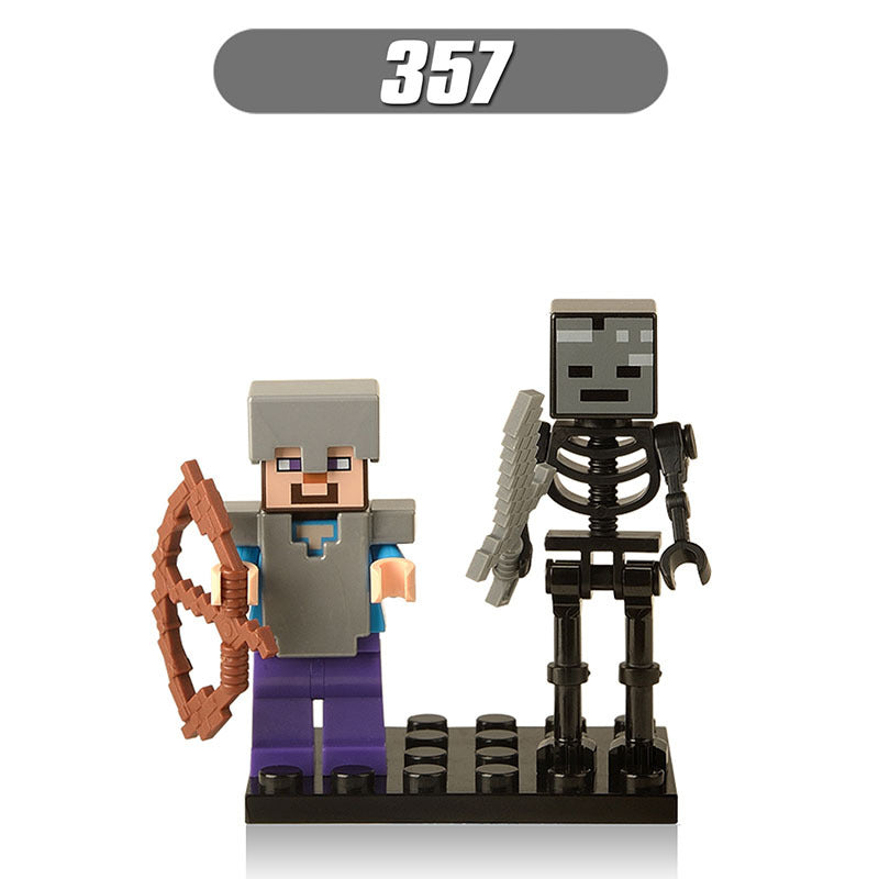 Skeleton Chick Rock Monster Zombie Building Blocks Plastic Toys Christmas