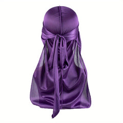 Unisex Silky Plain Head Wrap Outdoor Riding