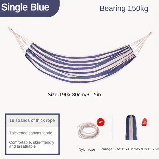 Anti Rollover Canvas Hammock for Outdoor Camping