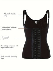 Front Buckle Waist Trainer Tummy Control Slimmer Top Women's Shapewear