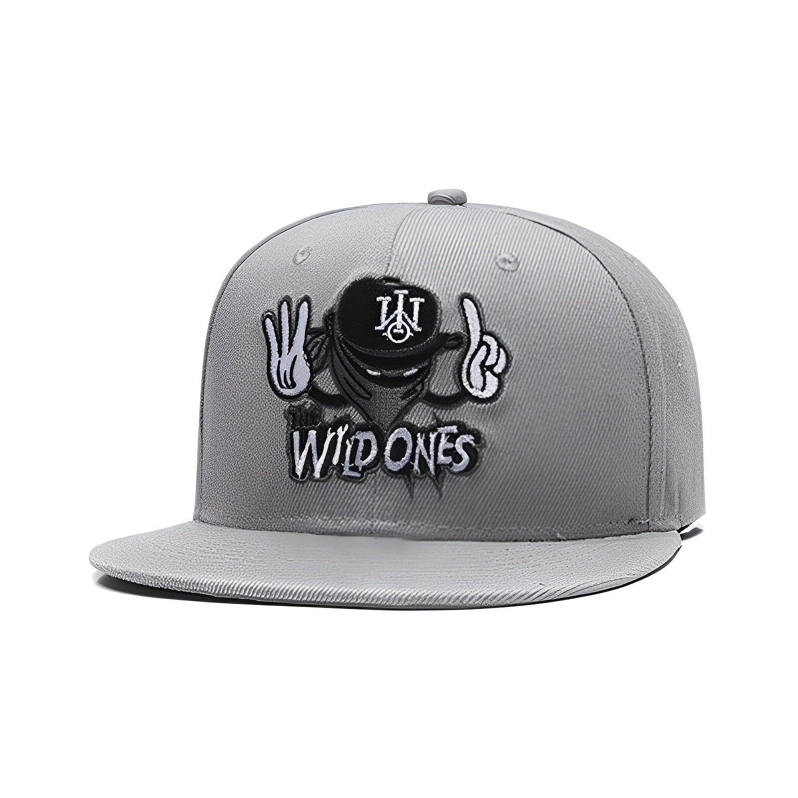Cartoon Embroidered Hip Hop Hat with Mask