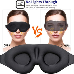 3D Eye Mask for Home & Office Travel - Light Blocking