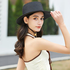 Flat Brim Cowboy Cowgirl Hat Visor Hat Women Lightweight & Breathable