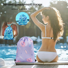 Swimming Storage Bag Lightweight Drawstring Outdoor Portable