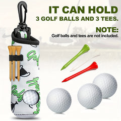 Golf Tee Holder Ball Carry Bag Pouch Keychain Belt Clip Golf Accessories