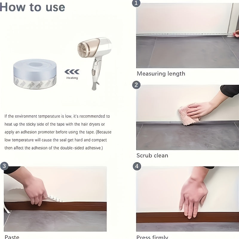 Door & Window Sealing Strip Glass Door Gap Adhesive
