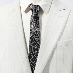 Men's Necktie Spider Web Leopard Pattern Necktie Business Wedding Party