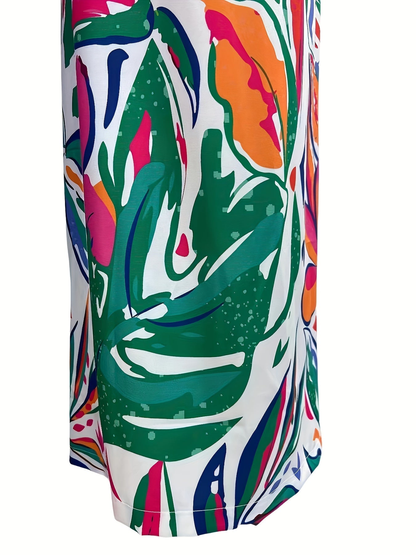 Floral Print Belted High Rise Wide Leg Pants