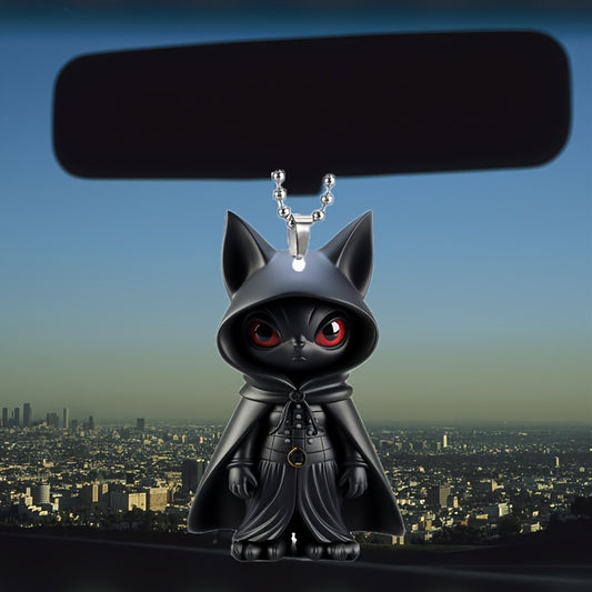 Cartoon Cat Acrylic Pendant Car Mirror Decoration Bag Keychain Christmas Jewelry