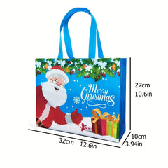 Christmas Gift Bag Double Handle Shopping Bag Holiday Party Gift Packaging Bag