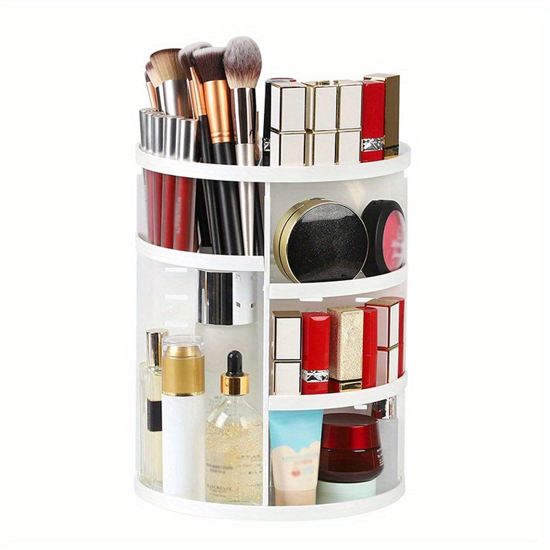 360 Rotating Makeup Organizer Adjustable Carousel Spinning Holder