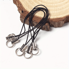 100pcs Phone Chain Shape Keychain Bulk Nylon Wire Rope Key Rope DIY Accessories
