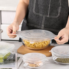 6pcs Silicone Fresh keeping Cover Kitchen Storage Food Preservation