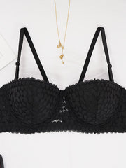 Lace Push Up Bra Cut Out - Comfortable & Breathable