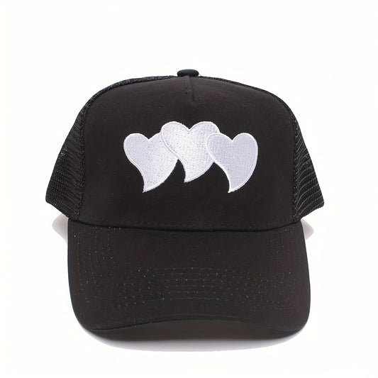 Heart Embroidered Baseball Cap Trucker Hat Dad Hats Sun Hat