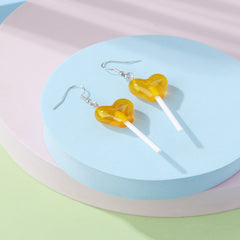 Funny Lollipop Drop Earrings Resin Ear Accessories For Women