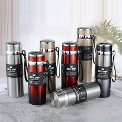 800ml Stainless Steel Insulated Cup with Hanging Rope