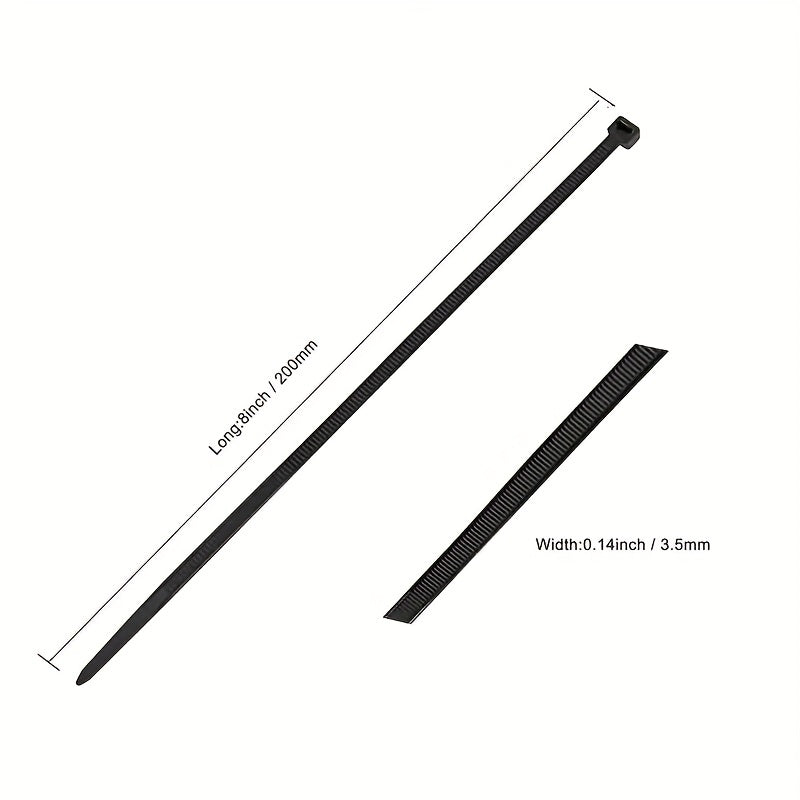 400pcs Nylon Cable Ties, Self Locking Plastic, Garden Bonsai Wire Zip Ties