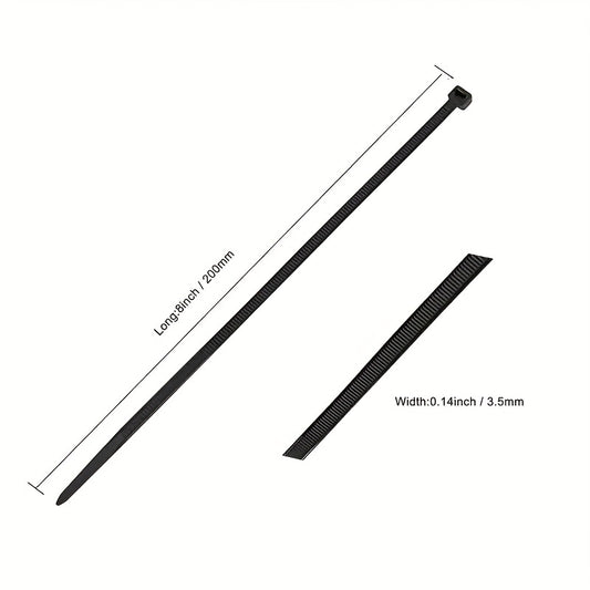 400pcs Nylon Cable Ties, Self Locking Plastic, Garden Bonsai Wire Zip Ties