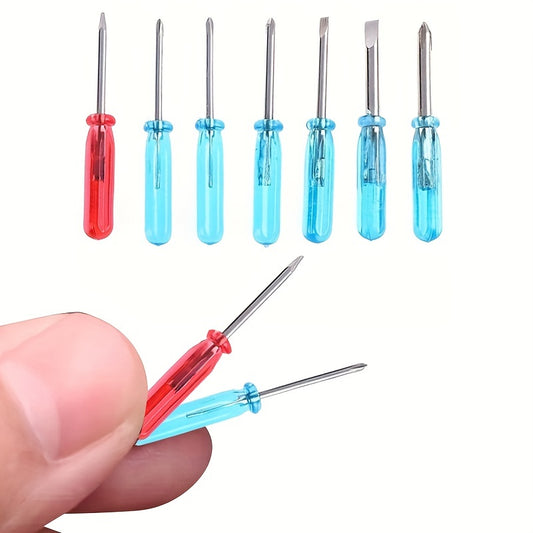 7pcs Set Mini Small Cross Screwdriver Repair Tool 45mm 1.77in 3mm