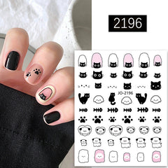 Cute Kitten And Puppy Nail Sticker