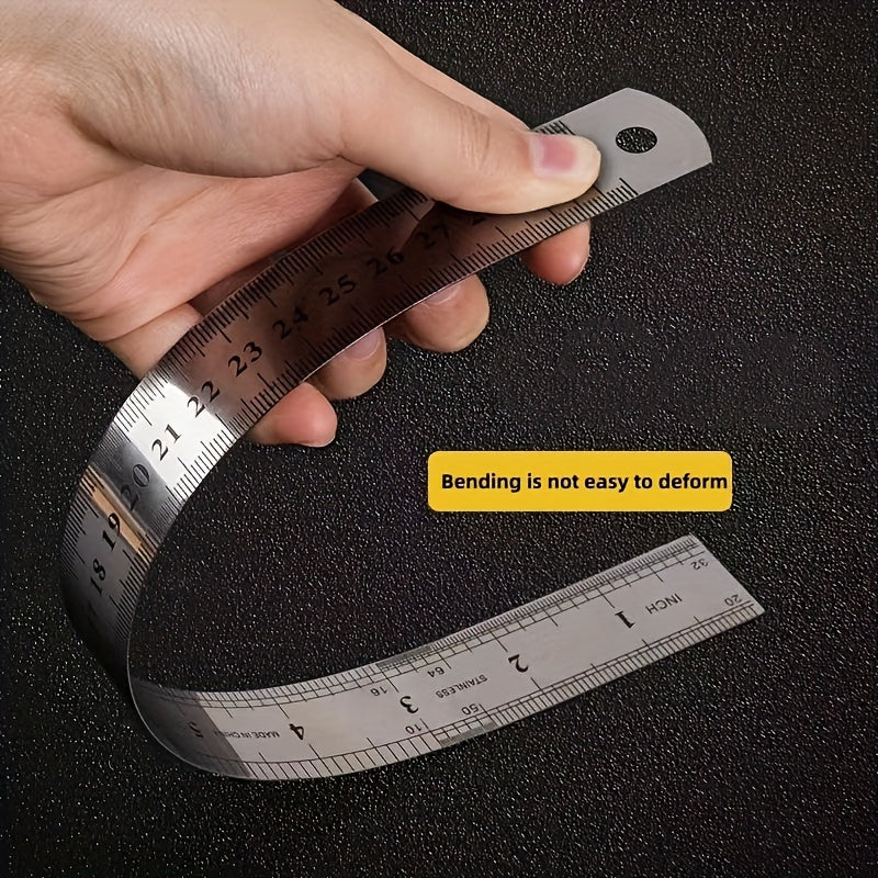 Stainless Steel Ruler 15 24 20 32 30 48 50 8 Cm Inch And Metric Steel Ruler