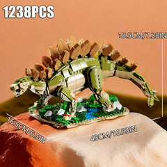 1238pcs Stegosaurus Dinosaur Puzzle Toy Building Set