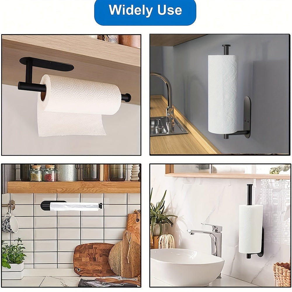 Wall Mounted Paper Towel Holder Dispenser Iron Storage Rack