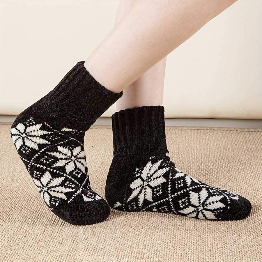 Geometric Print Mid Tube Socks Women's Stockings